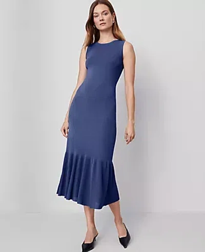 Ann Taylor Ruffle Hem Midi Dress