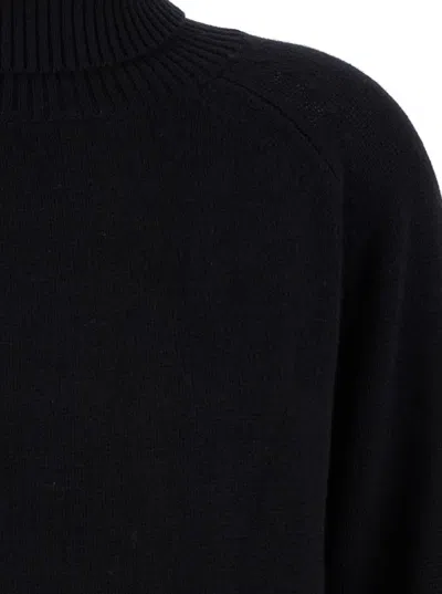 Plain Black High Neck Sweater