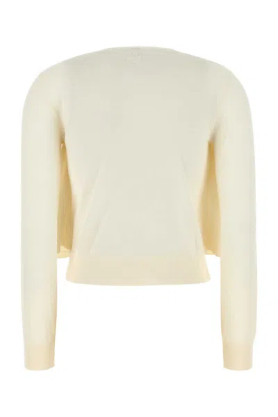 Loewe Double Layer Cardigan In Neutral