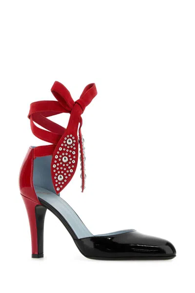 Valentino Garavani Foliefoliage Sandal With Color-block Design And Beaded Accents