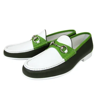 Gucci Men's Horsebit Leather Loafer Moccasin 337060 Ayo70