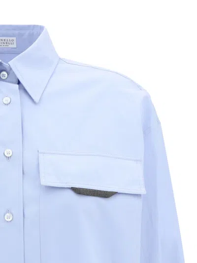 Brunello Cucinelli Shirt With Iconic Jewelry Detail