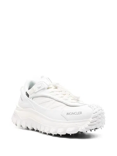 Moncler Waterproof Trailgrip Gtx Sneakers With Carbon Fiber In White