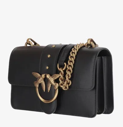 Pinko Love One Chain Shoulder Bag In Blue
