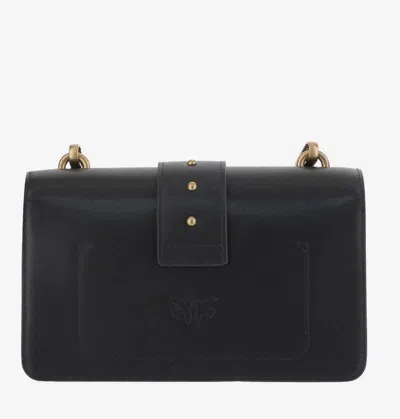Pinko Love One Chain Shoulder Bag In Blue