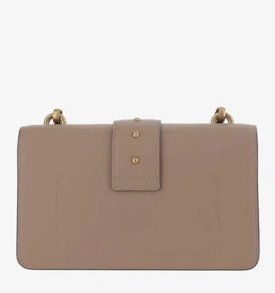 Pinko Love One Bird Chain Crossbody Bag In Brown