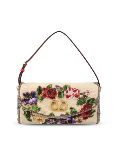 Valentino Garavani Garavani Vain Soft Embroidered Small Shoulder Bag Woman Multicolour Uni
