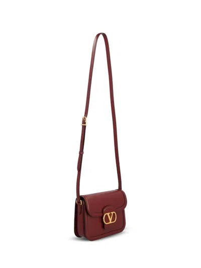 Valentino Womens Brick Ruby 9to5 Small Leather Shoulder Bag In Red