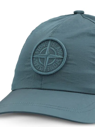 Stone Island Logo-patch Baseball Cap In Green