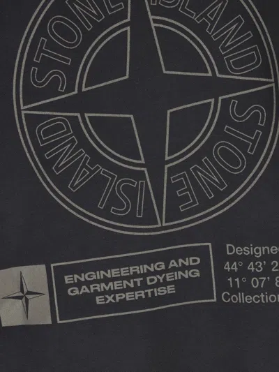 Stone Island 6100665 Cotton Fleece In Black