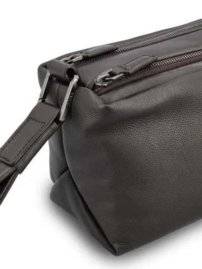 Zegna Leather Zip-fastening Clutch Bag