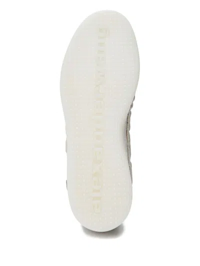 Alexander Wang White Leather Lex Sneakers In Neutral