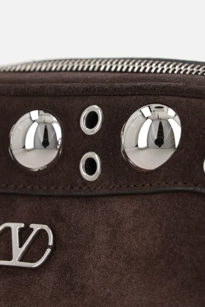 Valentino Garavani Nellcote Shoulder Bag In Brown