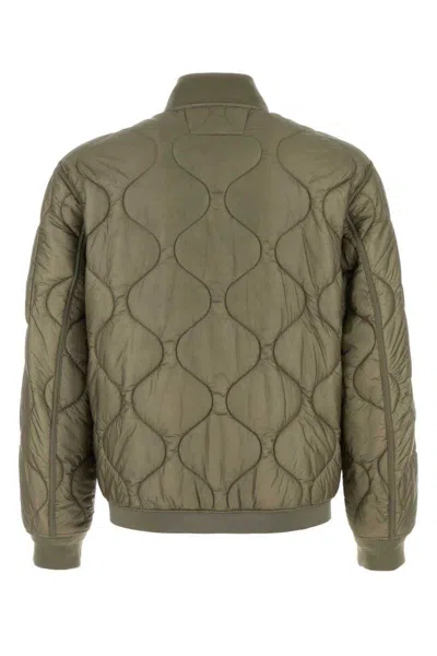 C.p. Company C.p.company  Rock Grey Zip-up Bomber Jacket In Green