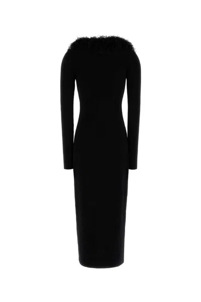 Blumarine Black Wool Cardigan In Black