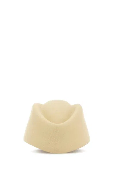 Valentino Garavani Vlogo Signature Hat In Cream Colour In Neutral