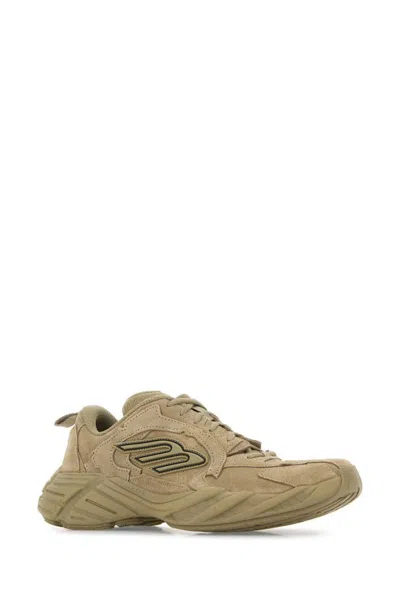 Balenciaga Sneakers Monday In Pelle Scamosciata Beige  Uomo