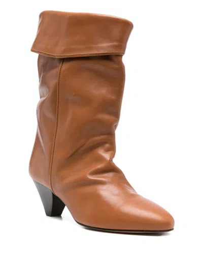 Isabel Marant 55mm Dalby Draped Leather Boots