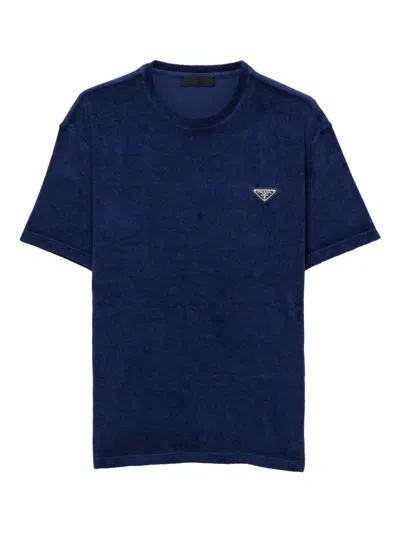 Prada T-shirt Aus Frottee