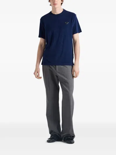 Prada T-shirt Aus Frottee
