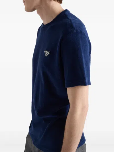 Prada T-shirt Aus Frottee