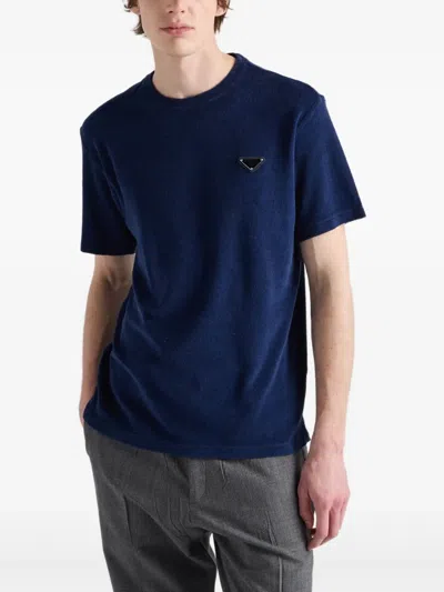 Prada T-shirt Aus Frottee