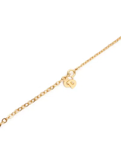 Pre-owned Dior 1980-1990 Logo-pendant Necklace In Gold