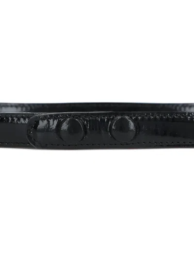 10 Corso Como Patent Leather Snap-button Belt In Black