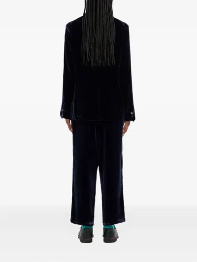 Pierre-louis Mascia Kanpur Velvet Blazer In Blue