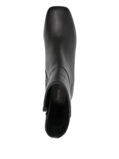 Geox 70mm Coronilla Block-heel Square-toe Boots