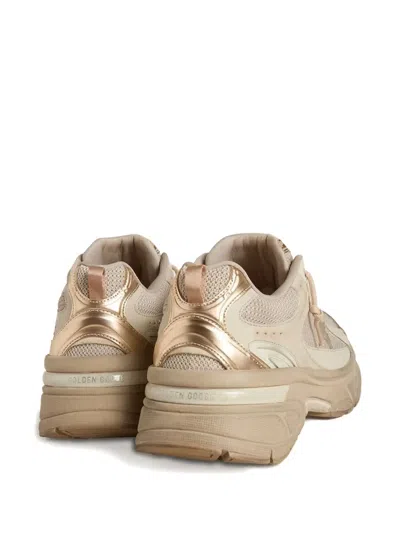 Golden Goose Net Leather And Suede Sneakers With Star Detail