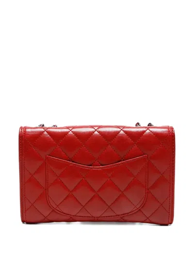 Pre-owned Chanel 2013-2014 Flap Shoulder Bag In Red
