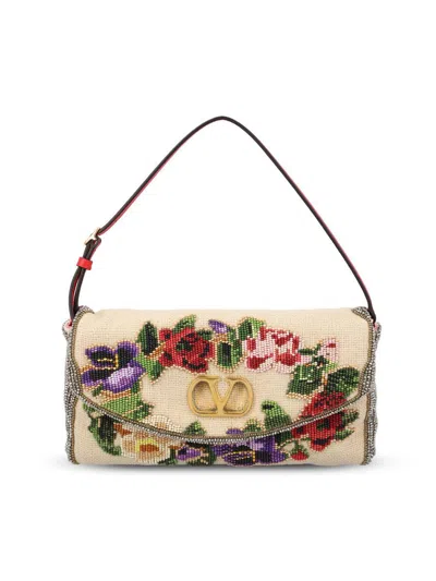 Valentino Garavani Garavani Vain Soft Embroidered Small Shoulder Bag Woman Multicolour Uni