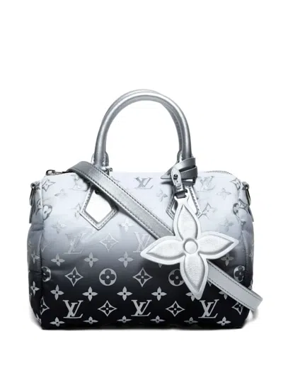 Pre-owned Louis Vuitton 2020-2024 Speedy Bandoulière 25 Handbag In Gray