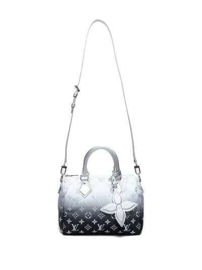 Pre-owned Louis Vuitton 2020-2024 Speedy Bandoulière 25 Handbag In Gray