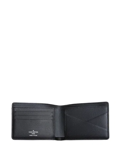 Pre-owned Louis Vuitton 2020-2024 Monogram Eclipse Wallet In Black