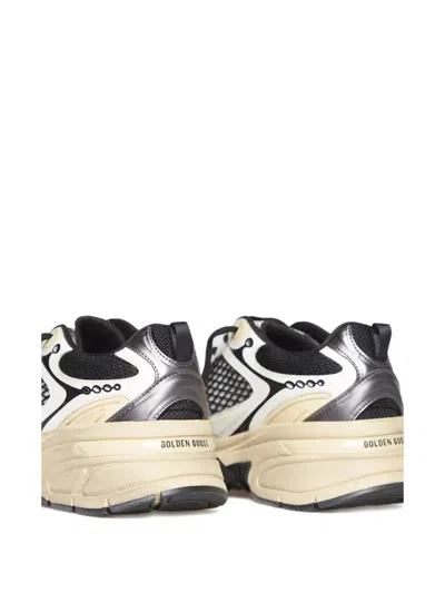 Golden Goose Leather Trainers With Mesh Panels In Multi