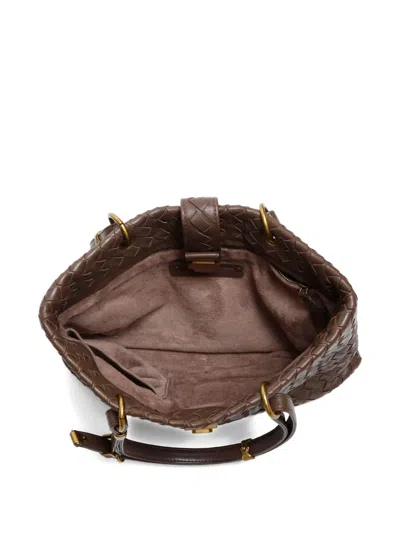 Pre-owned Bottega Veneta 2008 Small Roma Tote Bag In Brown
