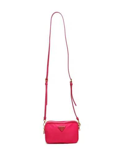 Pre-owned Prada 2010s Triangle-logo Shoulder Bag In Pink