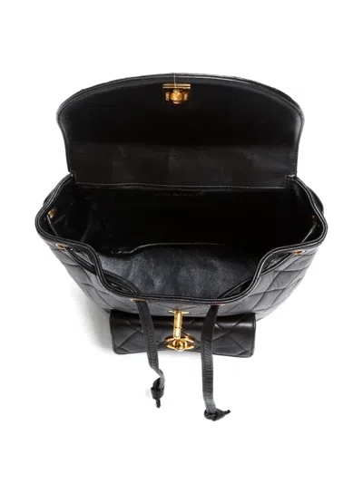 Pre-owned Chanel 1991-1994 Cc-mark Turn-lock Quilted Backpack