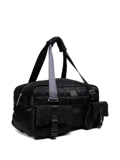 Pre-owned Chanel 2005-2006 Sport Line Tote Bag In Black