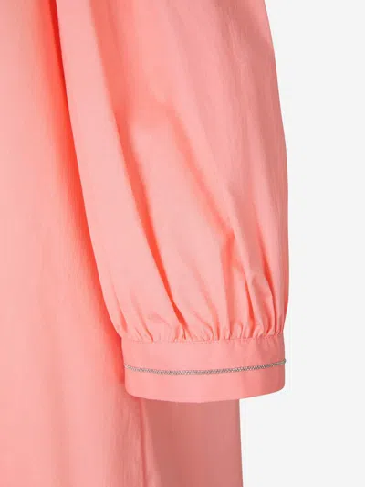 Peserico Off-the-shoulder Maxi Dress In Pink