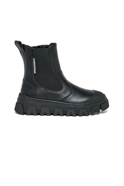 Dsquared2 Stivali Chelsea Con Elastici Laterali In Black