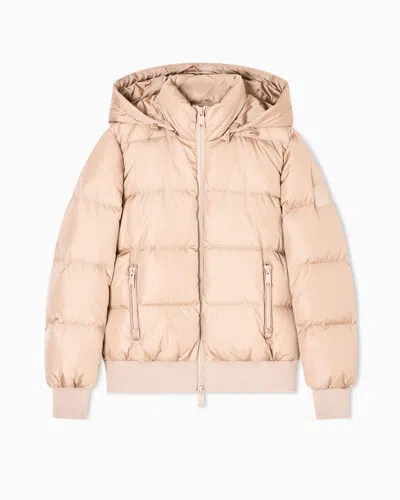 Armani Exchange Quilted Hooded Down Jacket