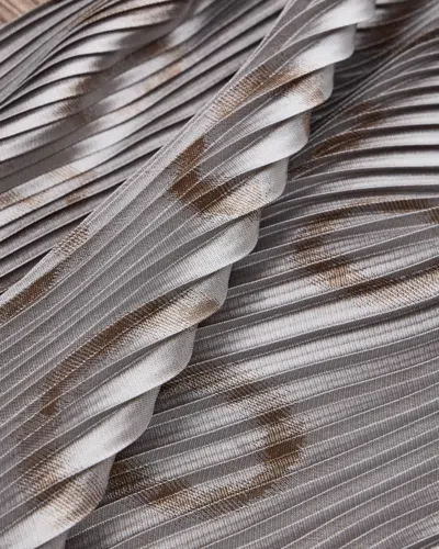Giorgio Armani Pleated Silk-blend Scarf
