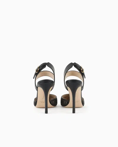 Giorgio Armani Escarpins En Cuir In Black