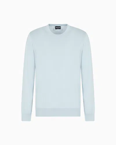 Giorgio Armani Pull Ras-du-cou En Laine Vierge