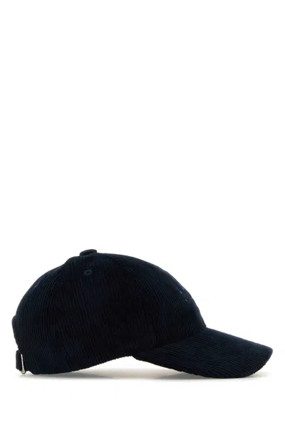 Apc A.p.c. Navy Blue Corduroy Baseball Hat