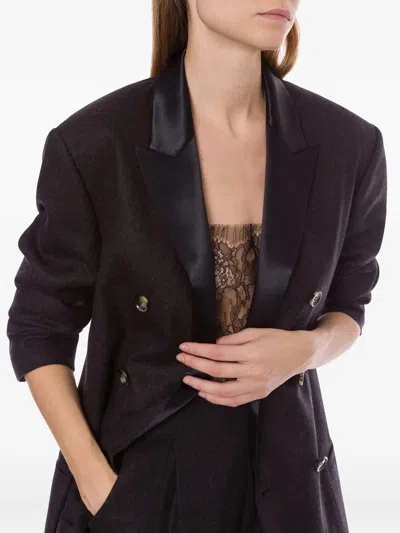 Alberta Ferretti Double-breasted Wool Blazer