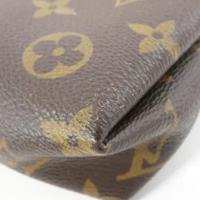Pre-owned Louis Vuitton Monogram Cerise Marron Coated Canvas Clutch Bag Shoulder Bag ()